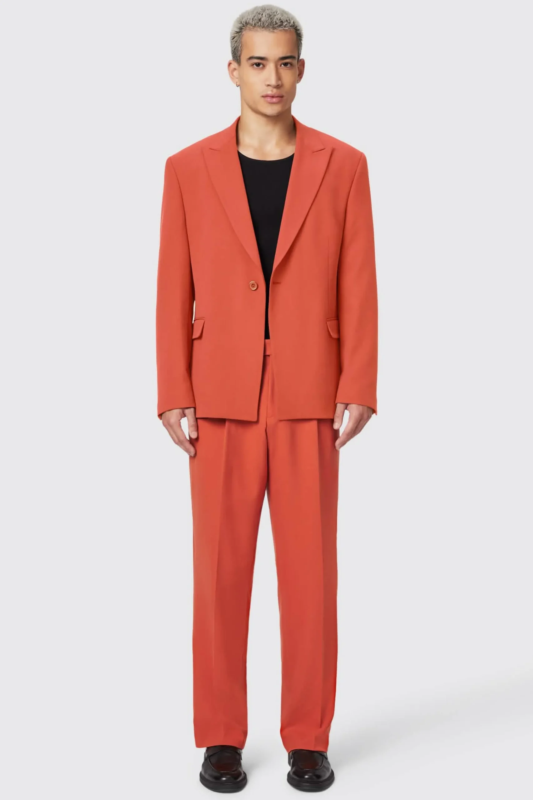 Unisex|Jackets·Work Jackets|Twisted Tailor Lavoir Oversized Burnt Orange Jacket