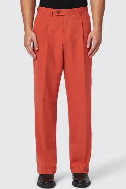 Unisex|Trousers·Work Trousers|Twisted Tailor Lavoir Oversized Burnt Orange Trousers