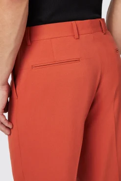 Unisex|Trousers·Work Trousers|Twisted Tailor Lavoir Oversized Burnt Orange Trousers