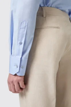 Style·Premium Shirts|Occasion·Formal Shirts|Twisted Tailor Lewes Slim Fit Spread Collar Blue Cotton Shirt