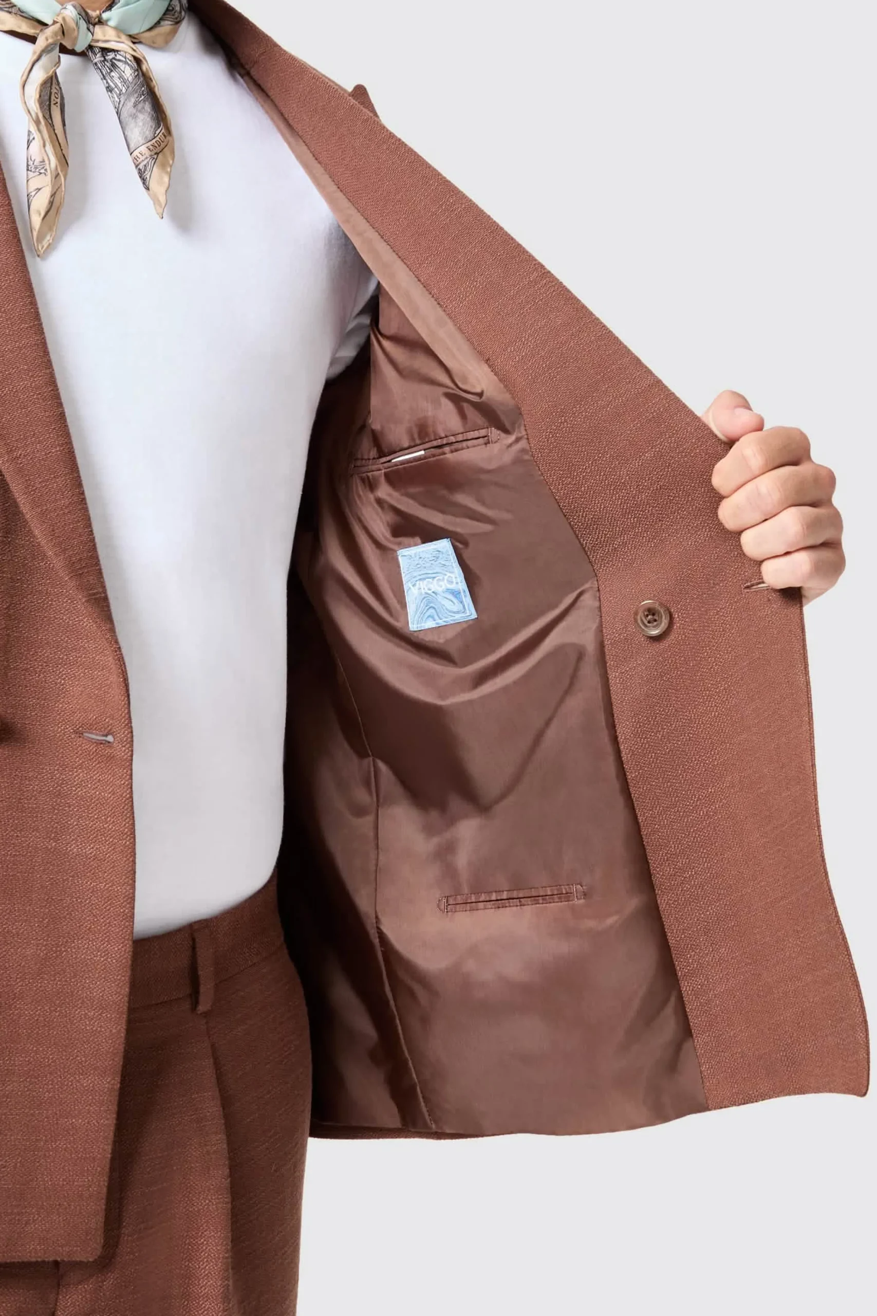 Unisex|Jackets·Work Jackets|Twisted Tailor Lisandro Double Breasted Brown Cotton Jacket