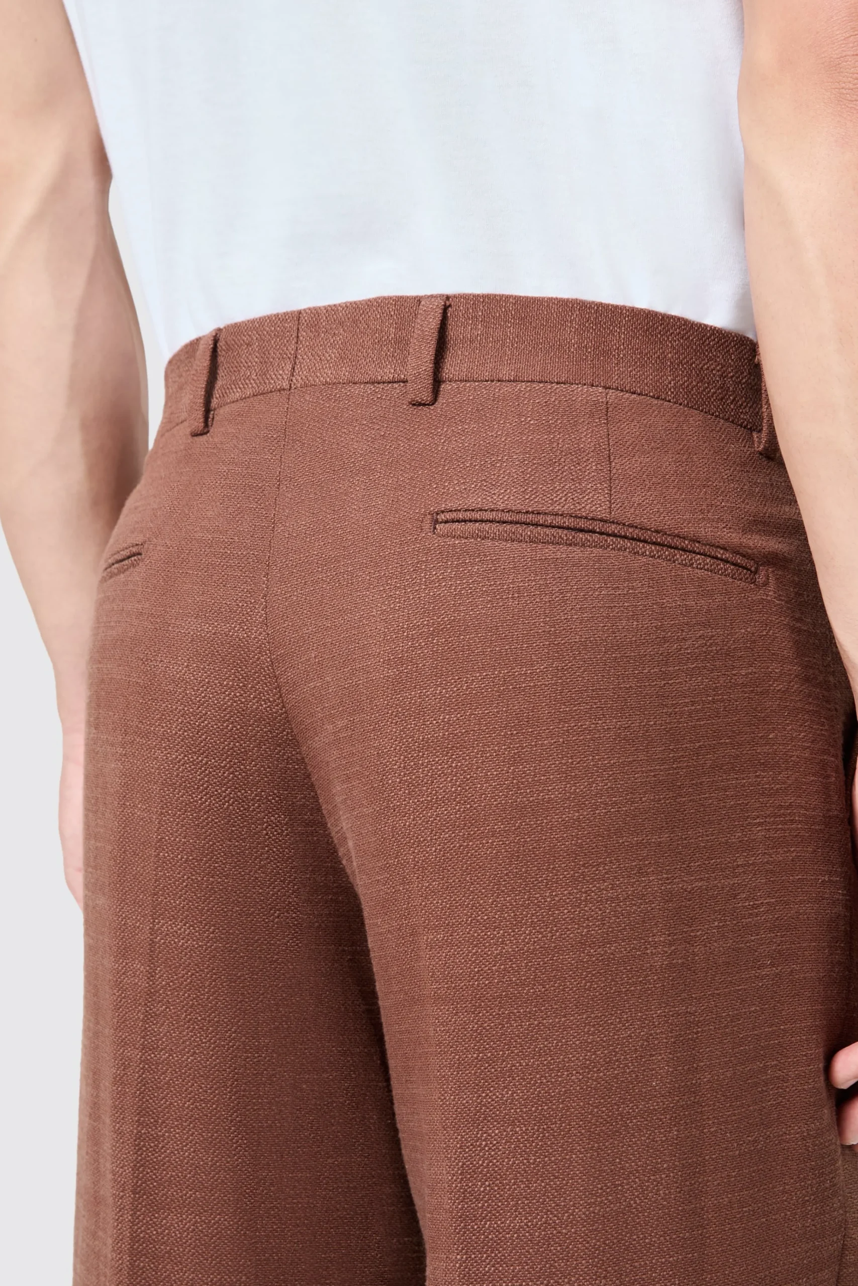 Unisex|Trousers·Casual Trousers|Twisted Tailor Lisandro Oversized Brown Cotton Trousers