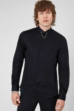 Occasion·Formal Shirts|Occasion·Party Shirts|Twisted Tailor Lynton Skinny Fit Black Shirt