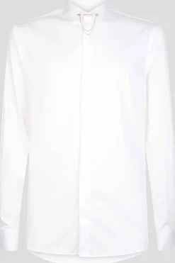 Style·Plain Shirts|Occasion·Formal Shirts|Twisted Tailor Lynton Skinny Fit White Collar Bar Cotton Shirt