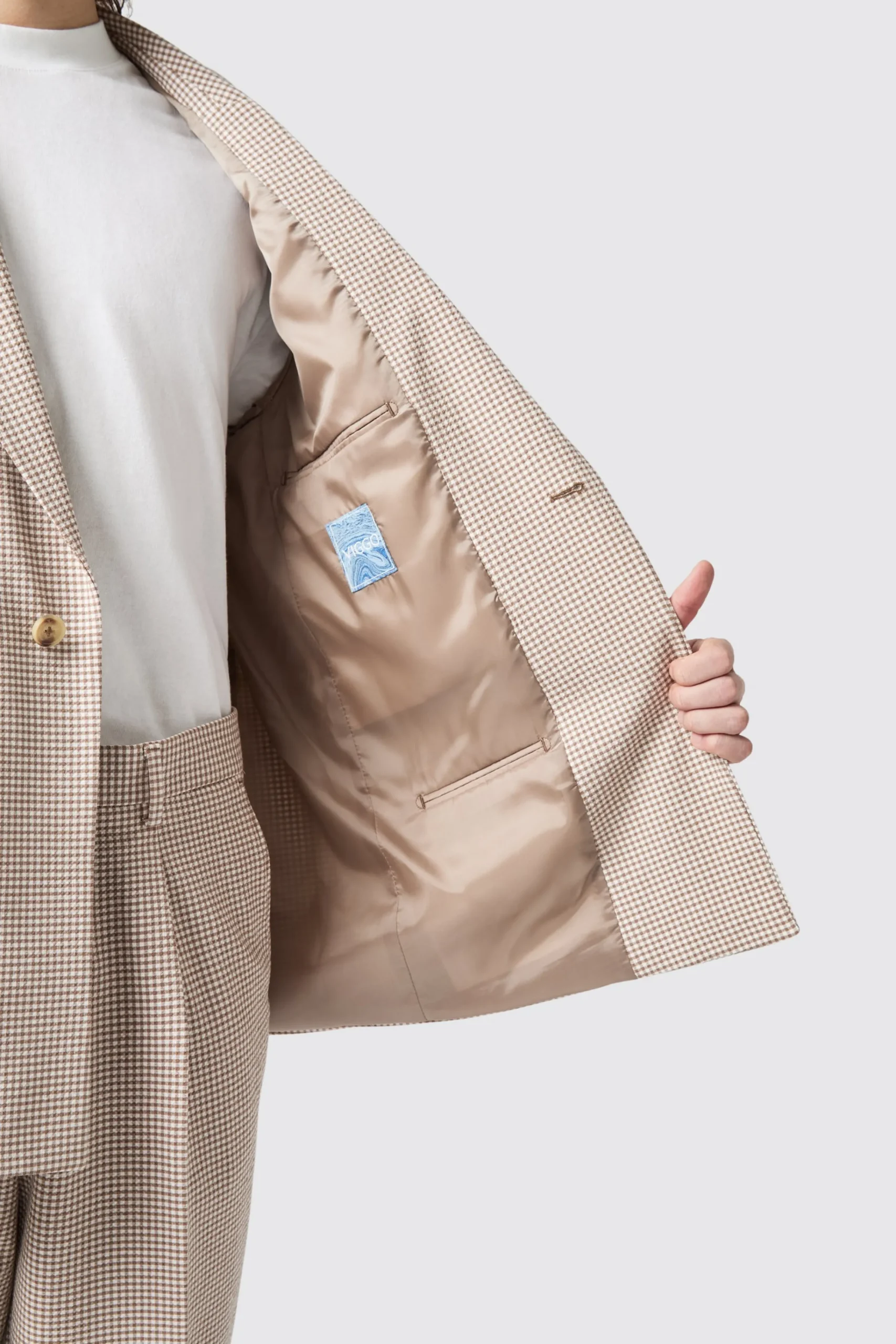 Unisex|Twisted Tailor Maldini Oversized Brown Check Jacket