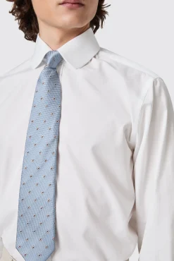 Style·Everyday Essentials|Occasion·Formal Shirts|Twisted Tailor Penny Slim Fit Club Collar White Cotton Shirt