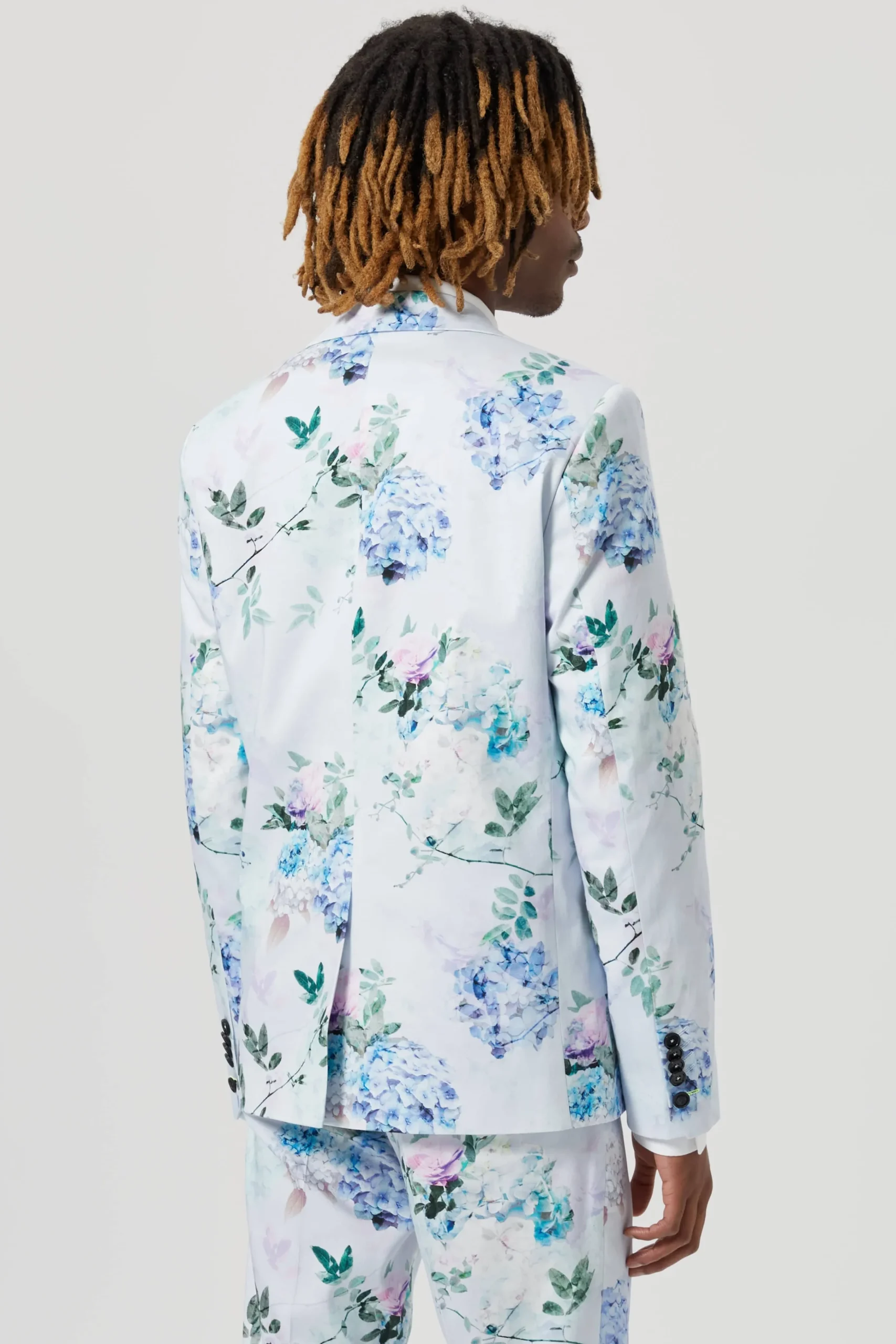 Style·Floral Suits|Style·2 Piece Suits|Twisted Tailor Pickhurst Skinny Fit Blue Floral Cotton Suit