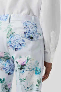Style·Floral Suits|Style·2 Piece Suits|Twisted Tailor Pickhurst Skinny Fit Blue Floral Cotton Suit