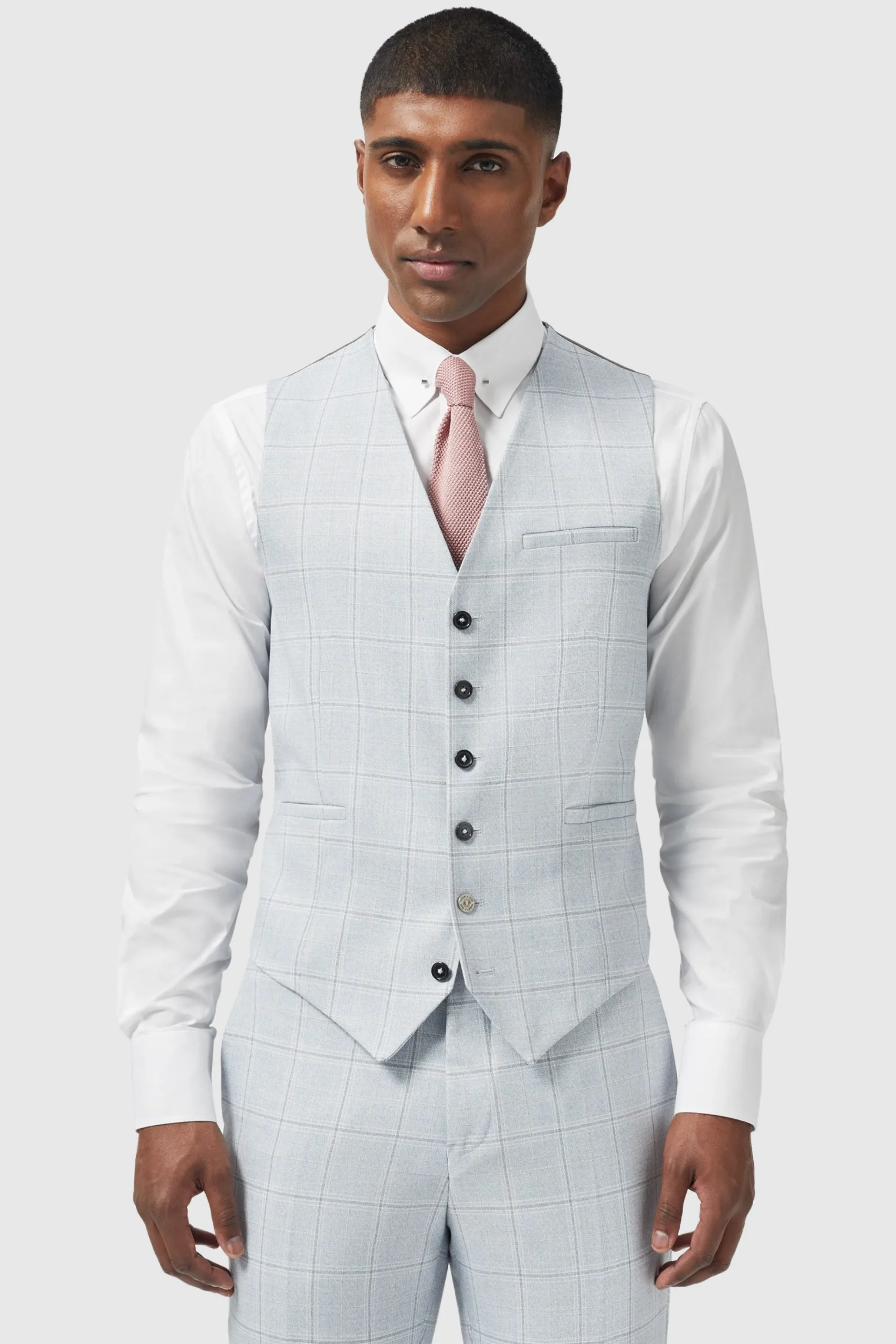 Waistcoats|Twisted Tailor Richmond Light Blue Waistcoat