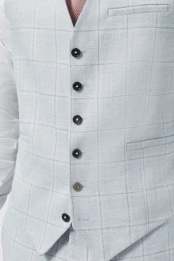 Waistcoats|Twisted Tailor Richmond Light Blue Waistcoat