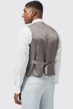 Waistcoats|Twisted Tailor Richmond Light Blue Waistcoat