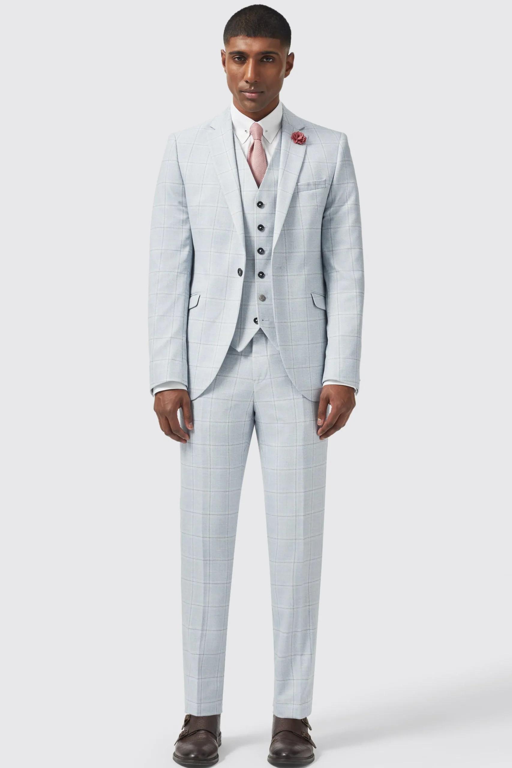 Waistcoats|Twisted Tailor Richmond Light Blue Waistcoat