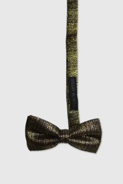 Suit Accessories·Bow Ties|Occasion·Party Suits|Twisted Tailor Sandwood Gold Bow Tie