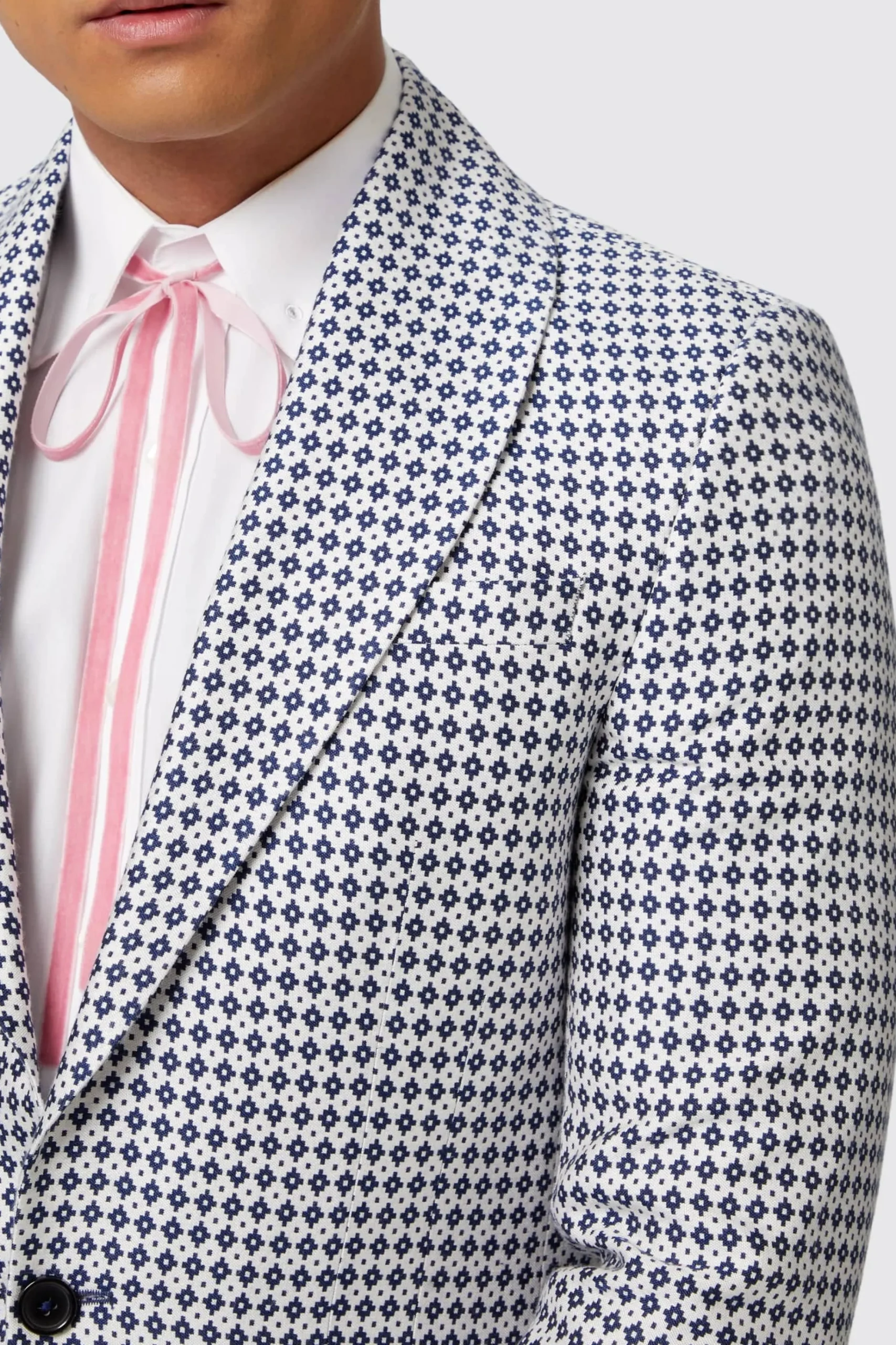Jackets·Casual Jackets|Twisted Tailor Siorek Slim Fit Navy Jacquard Jacket