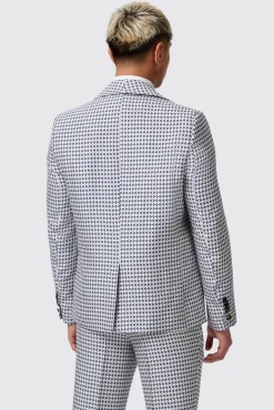 Style·Bold Prints|Occasion·Party Suits|Twisted Tailor Siorek Slim Fit Navy Jacquard Suit