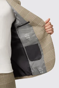 Style·Check Suits|Style·2 Piece Suits|Twisted Tailor Strauss Slim Fit Neutral Check Suit