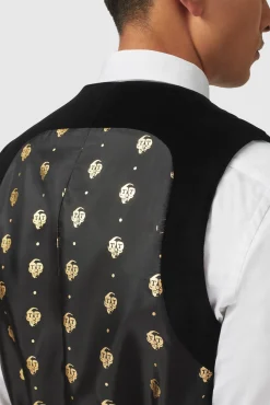 Style·3 Piece Suits|Style·Tuxedos|Twisted Tailor Sylvester Skinny Fit Black Velvet Tuxedo Suit